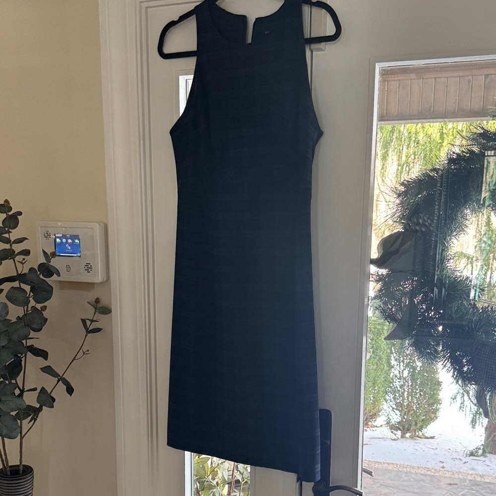 Blue Plaid Women's Dress